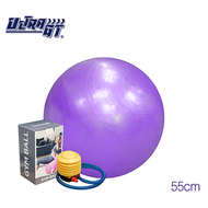 ULTRA GT - 瑜珈球 普拉提球 健身波 55cm (紫色)(連氣泵)