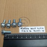 KEY CAP BOLT 10 M6X16 M6X15 BOLT LENGTH 1.5CM 1.5 CM 1.6CM 1.6 CM WHITE 15MM 15 MM 16MM 16 MM FLANGE