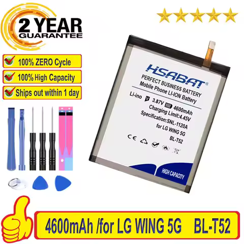 Top Brand 100% New 4600mAh BL-T52 Battery for LG WING 5G LMF100N LM-F100N LM-F100V LM-F100 Batteries