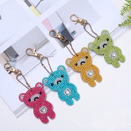 4pcs DIY Diamond Art Painting Teddy Bears Keychain