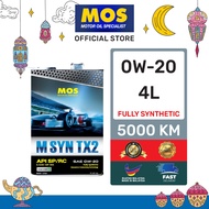 MOS M SYN TX2 SAE 0W-20 (4LT) FULLY SYNTHETIC CAR LUBRICANT ENGINE OIL