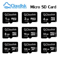 Cloudisk Micro SD 128MB 256MB 512MB 1GB 2GB 4GB 8GB 16GB 32GB 64GB  C10 U3 U1 V30 A1 A2 UHS-I MicroSDHC MicroSDXC Memory Card