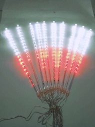 LAMPU LED METEOR MERAH PUTIH 10 BATANG 50CM