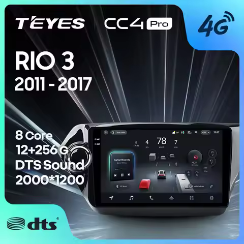 TEYES CC4 PRO For Kia RIO 3 2011 - 2017 CarPlay Android Auto 2DIN Autoradio Car play Radio Multimedi