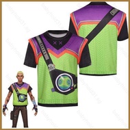 VALORANT Gekko Cosplay cloth Full Graphic summer T-shirt Anime Short Sleeve Top