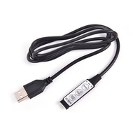 HealthyHue DC 5V USB LED RGB Controller 3Key 4Pin Remote Controller For LED Strip Light