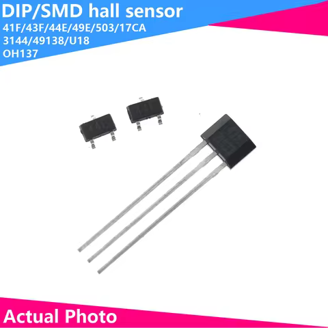5PCS Sensor Hall Element 41F 43F 44E 49E 503 3144 49138 U18 DIP SMD 798