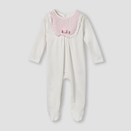 Babyshop Giggles Bow Accent Closed Feet Sleepsuit With Long Sleeves