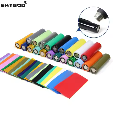 18650/21700/26650 PVC Heat Shrink Tube Lipo Battery Wrap Precut Insulated Film Protection Cover Case