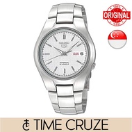 [Time Cruze] Seiko 5 SNK601K1 Automatic Stainless Steel Silver White Textured Dial Men Watch SNK601