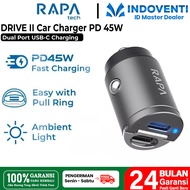 RAPAtech Car Charger Mini Dual Port Fast Charging 30W 45W Fast Charging Car Charger FS Car Charger