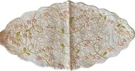 Vivienne WKC0510L2/BE Table Runner, 8.7 x 16.9 inches (22 x 43 cm), Beige, Embroidery