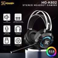 Komic HG-K602-RGB Breathing PC Gaming Headset/Mobile Free Spliter Jack