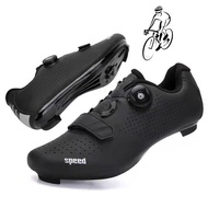 Road Mountain Men's and Women's Bicycle Lock Shoes with Hard Sole Cycling Sports Cycling Shoes