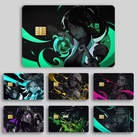 Game V-VALORANT Credit Card Skin Stickers for Bank Card Bus Metro Card Sticker Waterproof Gift