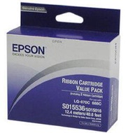 EPSON 原廠色帶S015535(黑色)(LQ-670/670C/680/680C)十入組