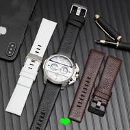 22MM-30mm Genuine Leather Watch Strap Suitable for DZ4323 DZ1657 DZ1405 Lychee Pattern