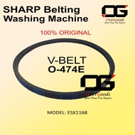 SHARP BELTING ESX1168 O-474E ORIGINAL Belting SHARP Mesin Basuh O474E V-BELT Washing Machine