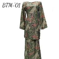 New Design baju kurung Batik Moden Indonesia (Kain A) baju kurung
