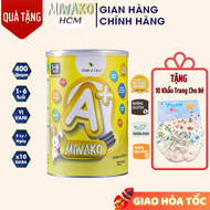 Combo 3 Vị Sữa Hạt Hữu Cơ MIWAKO Vị Gạo Vani A+ Và Vị Caocao Cho Bé 1-6 Tuổi Hộp 700g Túi 300g - Miw