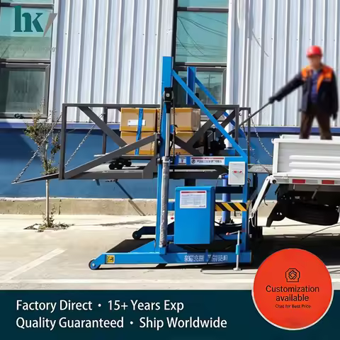 Mobile Hydraulic Loading Unloading Platform 2T 3T Electric Lift Forklift Container Truck Loading Ram