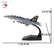 [Baosity] 1/100 Scale F/A-18 Strike Fighter Plane Diecast Display Model Metal Fighter American Milit
