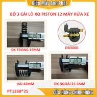 XO Set of 3 - Car Washer Piston, 12Mm, 14Mm Piston Spring, High Pressure Car Washer Pump Head Access