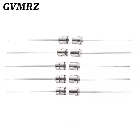 10PCS/lot 3.6*10 Fast-Blow Glass Tube Fuse Fast Break With Pin 3.6X10MM 0.5A 1A 1.5A 2A 3A 3.15A 4A 