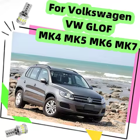 2x For Volkswagen VW GLOF MK4 MK5 MK6 MK7 1999-2018 Car LED Bulb T10 168 194 Interior Parking Lamps 