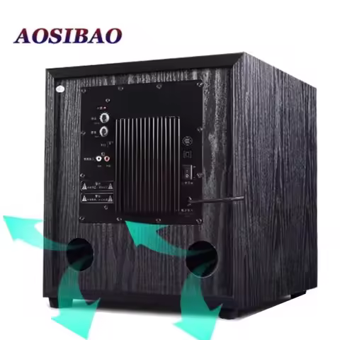 10 inch Active Subwoofer 6 ohm 200W High-power Home Speakers HIFI Speakers Sound Box is Suitable for