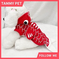 Pawsfun Pet Goldfish Transformation Suit Small Dog Dog Two-legged Clothes Cat Dog Hooded Sweatshirt 