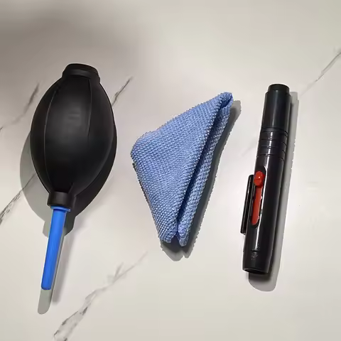 3-in-1 Cleaning Kit Air Dust Blower Pump Lens Cleaner Pen Cloth brush Gas blowing For SONY Canon Fuj