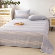 原棉粗布床单学生宿舍单双人全棉单床单三套.米被单四季通用Raw Cotton Coarse Bed Sheet Student Dormitory Single Double Cotton  ngy2