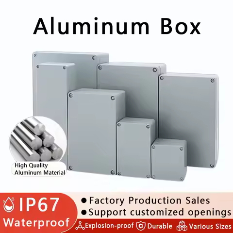 Explosion-proof Aluminum Enclosure Electronic Project Box Instrument Case Project Box Outdoor Juncti