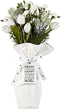 Santa Barbara Design Studio Holiday Collection-Waterproof Lined 100% Cotton Canvas Bouquet Bag, 7 x 11-Inch, Stars