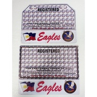 Eagles Motor Plate, The fraternal Order of Eagles New size motorplate