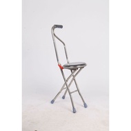 Stainless Steel Kerusi Tongkat Lipat / Kerusi Solat Ringan Tahan Lasak Anti Karat Crutches with seat