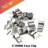 50Pcs 5x20mm fuse holders 5X20 Fuse tube support fuse holder for 5*20 insurance fuse Clip