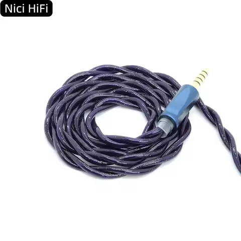 Nici HiFi-39 In-Ear Headphone Upgrade Cable 0.78 2pin/mmcx/ie900/HD800 to 4.4mm/4pin XLR for Delci E