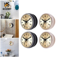 KOZEEY Wall Clock Non Ticking Shower Clock Bathroom Accessories Waterproof Suction Cup Silent Mini A