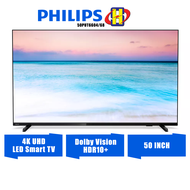 Philips 4K UHD SMART TV (50 Inch) LED Dolby Vision HDR10+ SimplyShare 50PUT6604/68