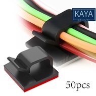 50pcs Computer Cable TV HP Laptop Clip LED Strip Hose and Neon Flex Cable Clip Wire Cable Organizer