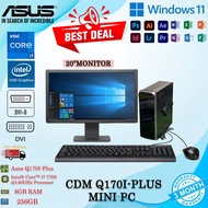 (USED) CDM Q170I-PLUS MINI PC   INTEL CORE i7-7700@3.60GHz  8GB DDR4 RAM  256GB SSD