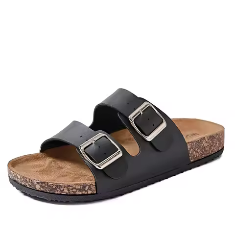 Cork slippers men's summer outerwear new style thick soled wear-resistant Boken shoes fashionable be