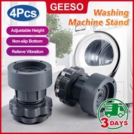 GEESO 4Pcs Adjustable Washing Machine Pad Stand Anti Vibration Feet Pads Shockproof Pad Washer Dryer