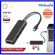 Pepper Jobs TCH-U4 TYPE-C to 4-Port USB 3.0 Ultra Slim Adapter