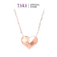 TAKA Jewellery Dolce 18K Gold Necklace Heart Shape