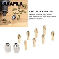 LAKAMLK 10PCS Drill Chuck Collet Set, Precision 0.5-3.2mm Collet Collet Chuck Set, Mini Brass Quick 