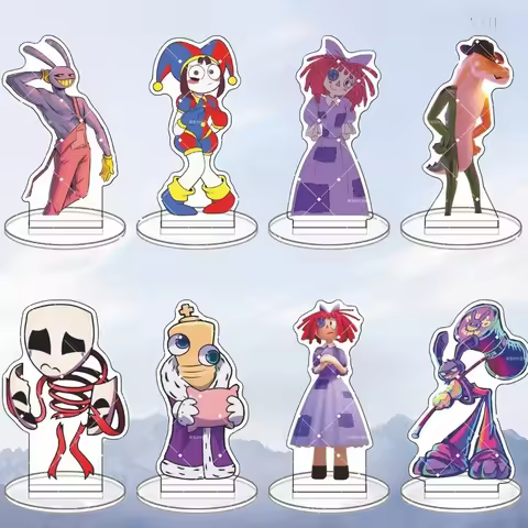 For Anime Peripheral TADC Pomni Ragatha Gangle Zooble Kinger Caine 10cm Acrylic Stand Desktop Orname