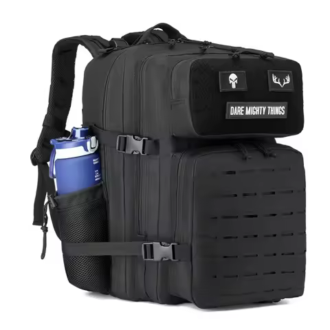 45L Men's Outdoor backpack Molle Backpack Hiking Backpack with bottle Stand Outdoor Hiking bag Fitne